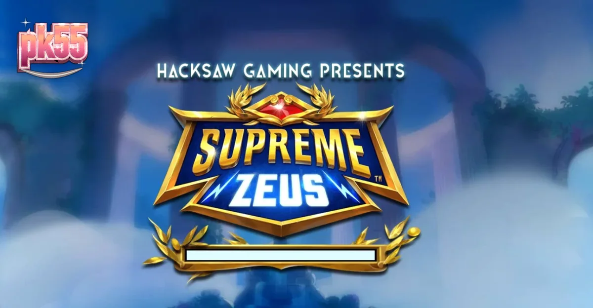 Tampilan layar permainan slot Supreme Zeus dengan tema mitologi Yunani